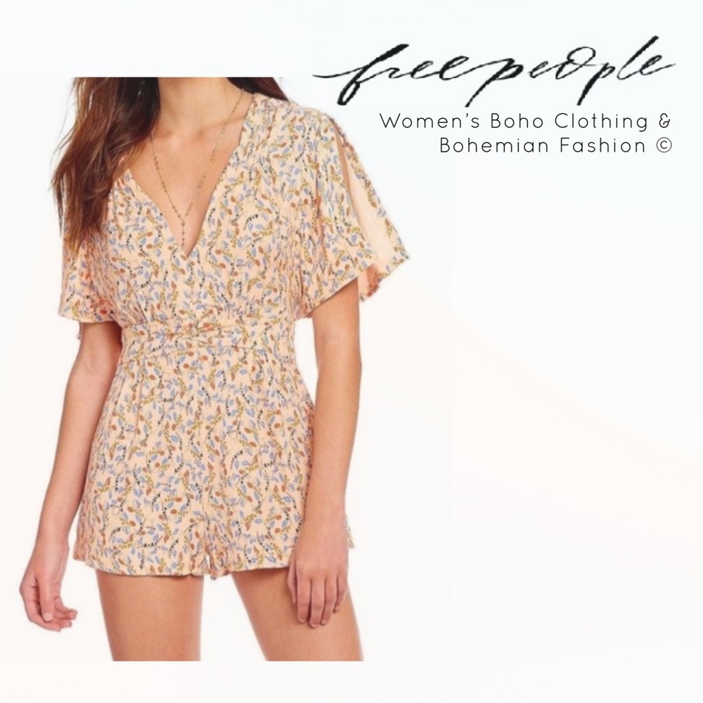 Free People Light Floral Romper